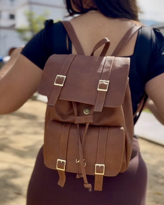 Bolso Morral Casual para Mujer  Múltiples bolsillos (DACOTA tipo Cuero de lujo )